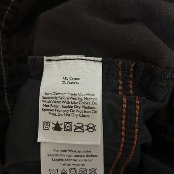 Eddie Bauer Curvy Bootcut Brown Corduroy Pants Size 12 petite - Picture 4 of 6